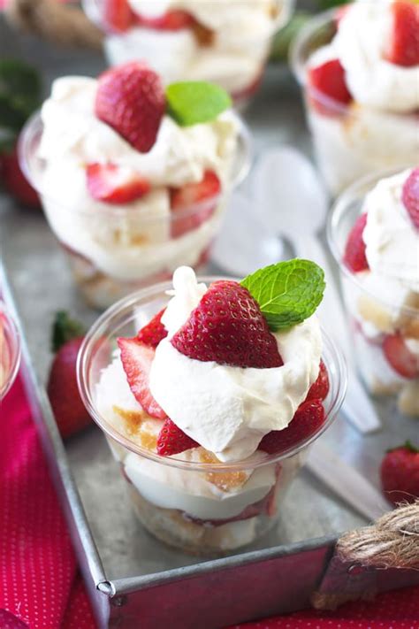 Strawberry Shortcake Trifle Cups Countryside Cravings