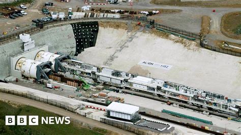 HS2 High Speed Rail Project Begins Underground Tunnel BBC News