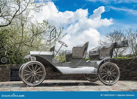 Stainless Steel Ford Model T Monument Editorial Stock Image Image Of