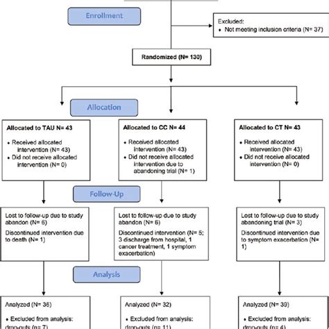 Consort Flow Diagram Of The Clinical Trial Download Scientific Diagram