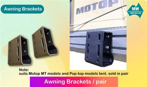 Awning Brackets Pair Motop Accessories Mw Manufacturing Wa