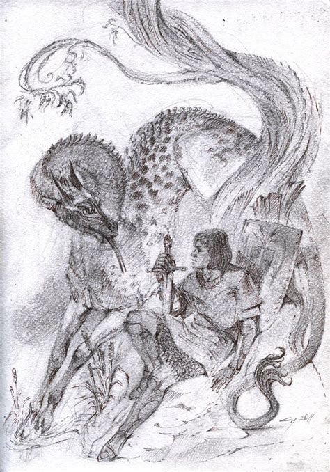 Questing Beast By Unita N On Deviantart Mythical Monsters Myths