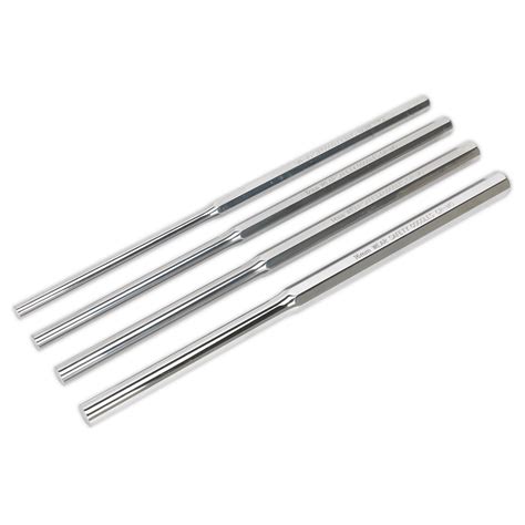 4pc 350mm Extra Long Parallel Pin Punch Set Ak9147 Sealey