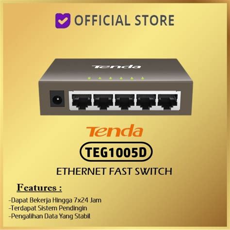 Jual Soniaa Sn Tenda Teg D Port Ethernet Gigabit Switch Hub Teg