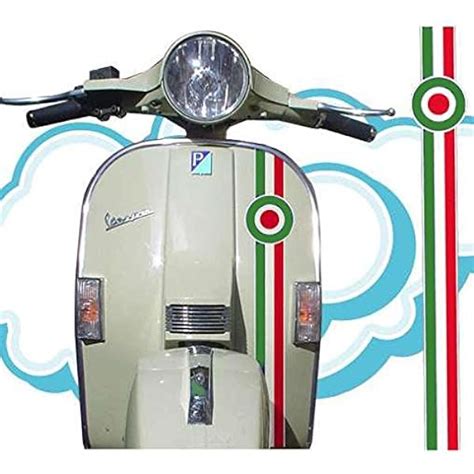 Kit Adesivi Fregi Vespa Px Anniversario Tricolore Italia Lml Star T