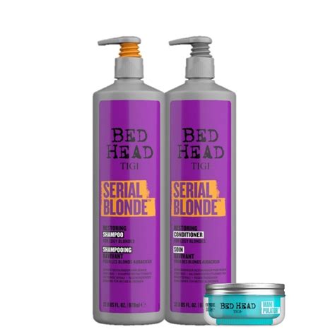 Kit TIGI Bed Head Serial Blonde Trio Salon Manipulator 3 Produtos ÚNICO