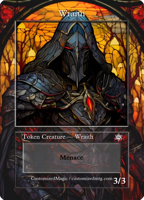 Wraith Token For Lord Of The Nazg L Magic The Gathering Proxy Cards