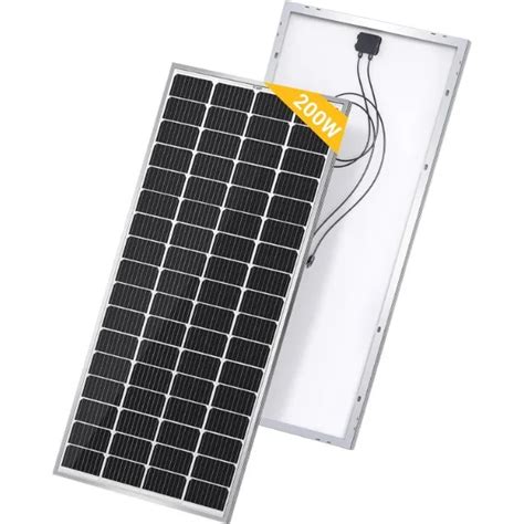 BougeRV 9BB Cell 200 Watts Solar Panel 23 High Efficiency Mono Module