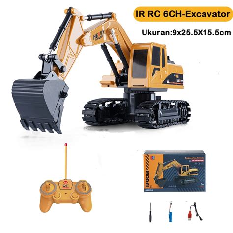 Jual Tatajoy Mainan Excavator Remote Control 11Channel Excavator Dump