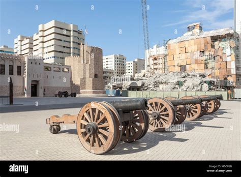 Historic Al Hisn Fort In The City Of Sharjah Stock Photo Alamy