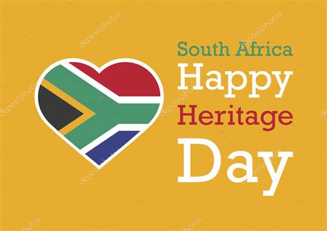 Heritage Day Vector Flag South Africa Happy Heritage Day Background