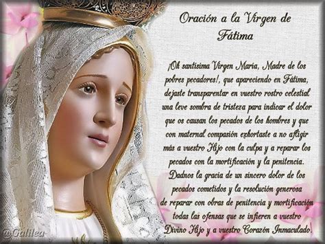 Oraci N A La Virgen De F Tima