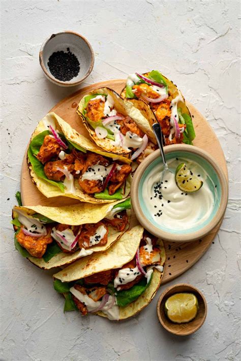 Easy Crispy Cauliflower Tacos Recipe Lucy And Lentils