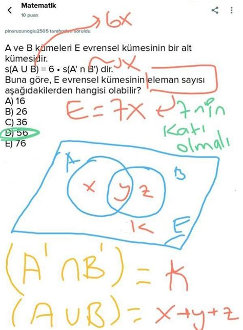 A Ve B K Meleri E Evrensel K Mesinin Bir Alt K Mesidir S A U B S