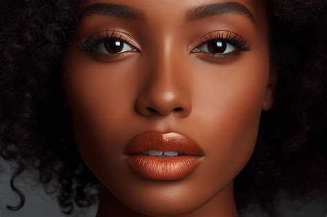 Premium Photo Close Up Portrait Of Beautiful African American Woman