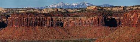 Sandstone Cliffs and Mountains Stock Photo - Image of southwest, creek ...