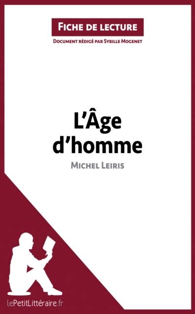 L Age D Homme De Michel Leiris Fiche De Lecture Ebook