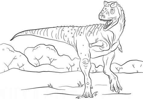 Omalov Nka Jursk Sv T Carnotaurus K Vytisknut Zdarma