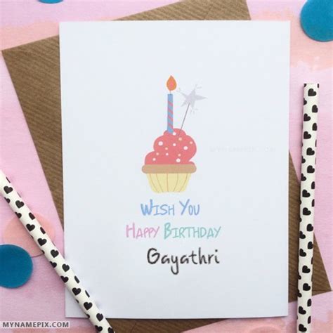 Happy Birthday Gayathri Cakes Cards Wishes