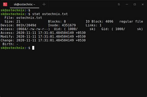 Linux File Timestamps Explained With Examples Ostechnix