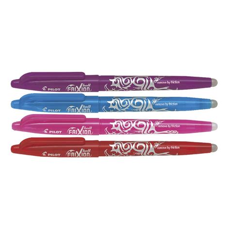 Pilot Frixion Erasable Gel Pens Assorted 4 Pack 9310719082107 Ebay