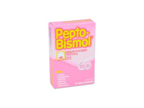 Pepto Bismol 24 Tabletas Central Farma