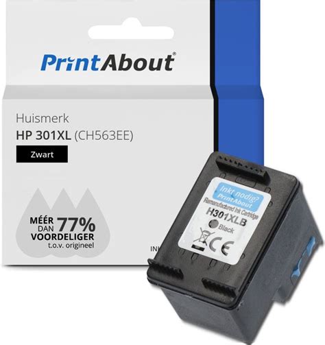 Printabout Huismerk Inktcartridge Xl Ch Ee Zwart Hoge Capaciteit