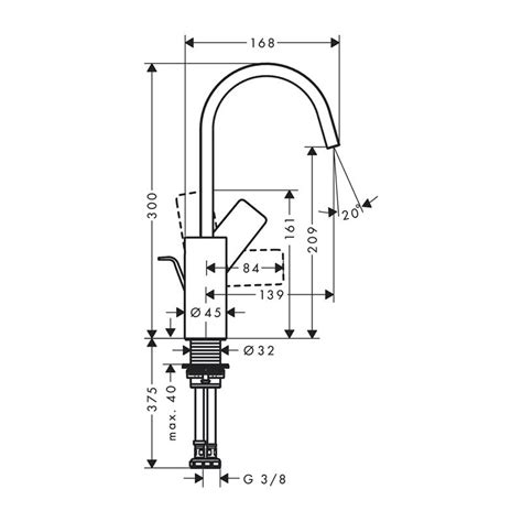 Hansgrohe Vivenis Tek Kollu Lavabo Bataryası Krom 210 Kumandalı Bauzade