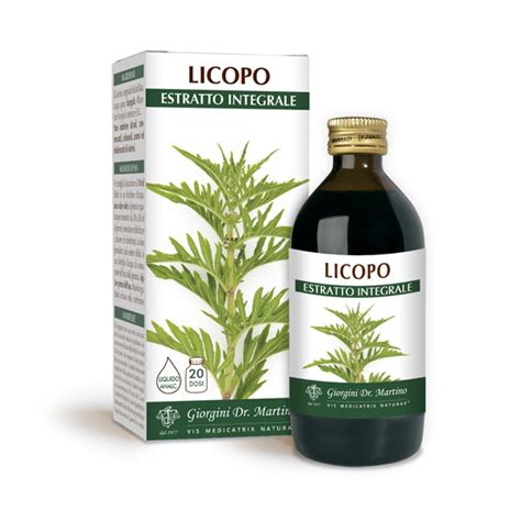 Licopo Estratto Integrale Analcolico Ml Dr Giorgini Dottor Giorgini