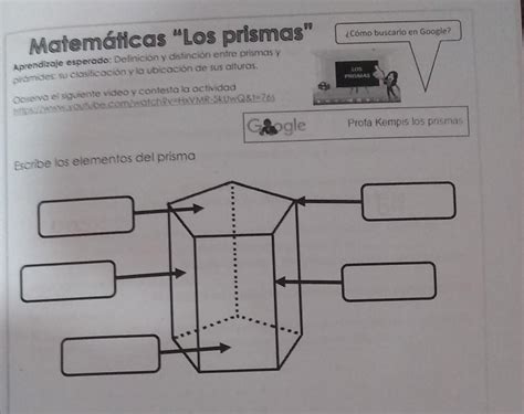 escribe los elementos del prisma - Brainly.lat 