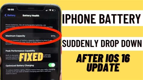 How To Fix Iphone Battery Health Suddenly Drop After Ios Update