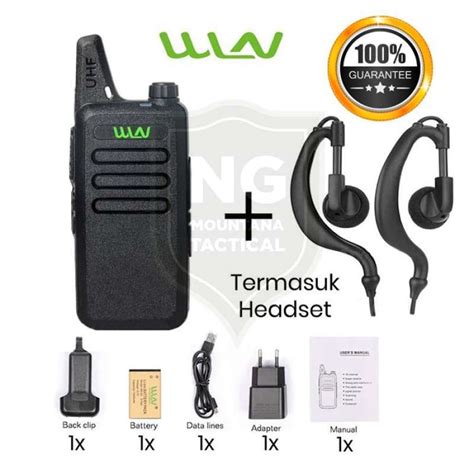 Jual Wln Winlan Ht Walkie Talkie Kd C1 Uhf Full Set Single Tanpa