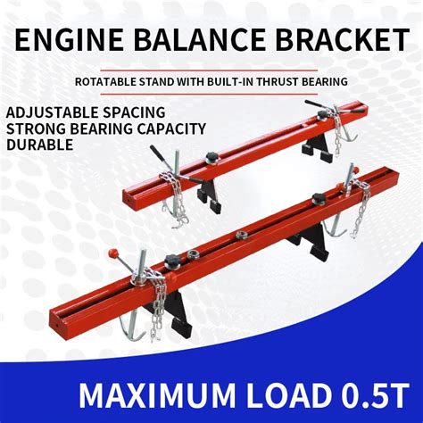 Engine Support Crossbar 1100LBS 500KG Load Capacity Adjustable Height