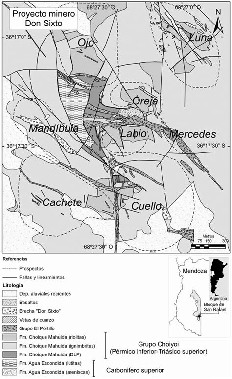 Esquema Geológico Del Proyecto Minero Don Sixto Modificado De