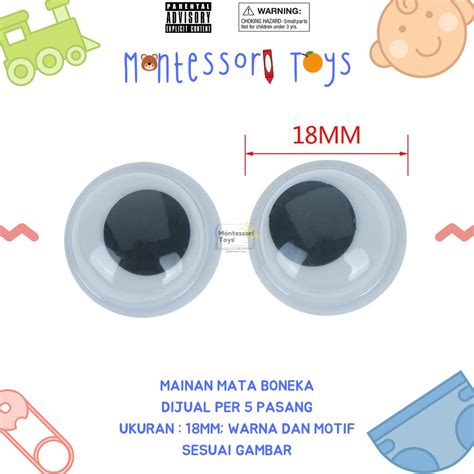 Jual Isi Pasang Ukuran Mm Mata Mainan Mata Boneka Mata Kocak