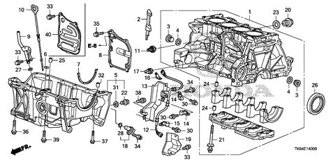 Honda Fit Block Assy Cylinder Dot Oil Pan 11000 RP3 810 Honda