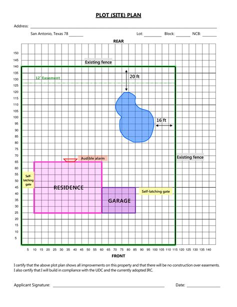 City Of San Antonio Texas Residential Swimming Pool Permit Application