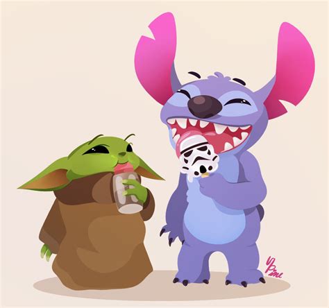 Stitch Y Baby Yoda