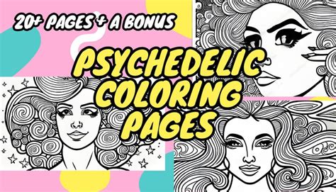 Psychedelic Adult Coloring Pages Stoner Coloring Book Trippy Etsy