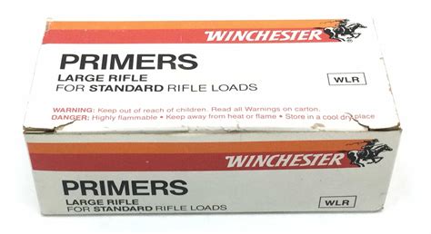 Lot 1000 Winchester Large Rifle Primers WLR