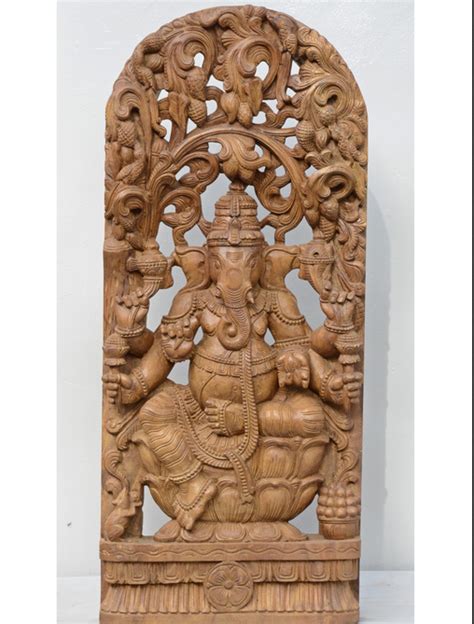 Lord Ganesh Sitting On Lotus With Jolly Works Inch At Rs