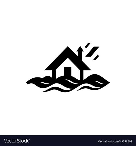 Storm surge icon - simple Royalty Free Vector Image