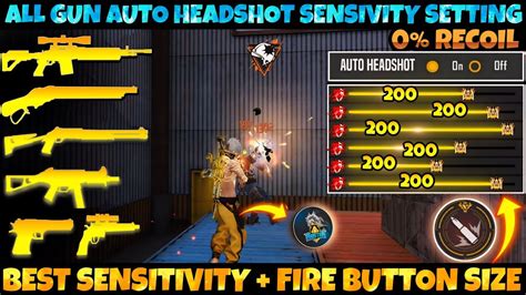 All Gun Headshot Sensitivity Setting After New Ob45 Update Free Fire