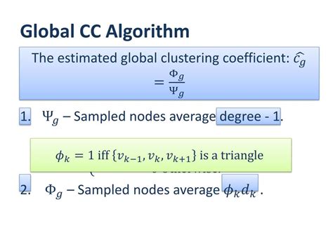 Ppt Estimating Clustering Coefficients And Size Of Social Networks