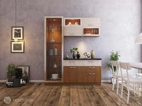 Wooden Modern Crockery Unit Wall Mounted At Rs Sq Ft In