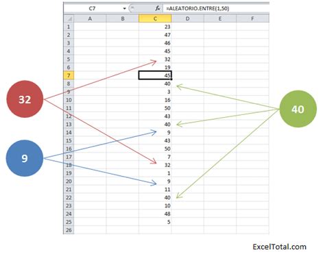 Cómo generar números aleatorios únicos en Excel Excel Total