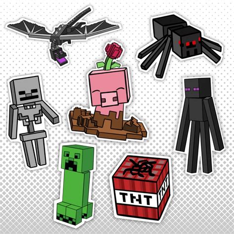 Minecraft Vinyl Decal Stickers Etsy