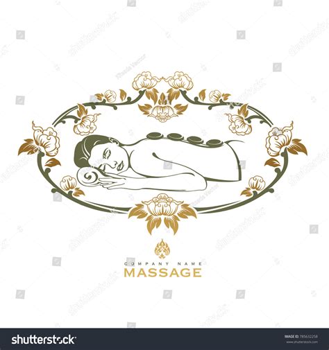 Spa Massage Vector Illustration Stock Vector Royalty Free 785632258