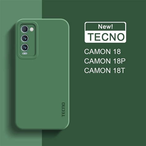 Solid Color Soft Camera Case Tecno Camon 18p 18t 18 19 Pro Neo 5g 9 Pro 18 Premier Original