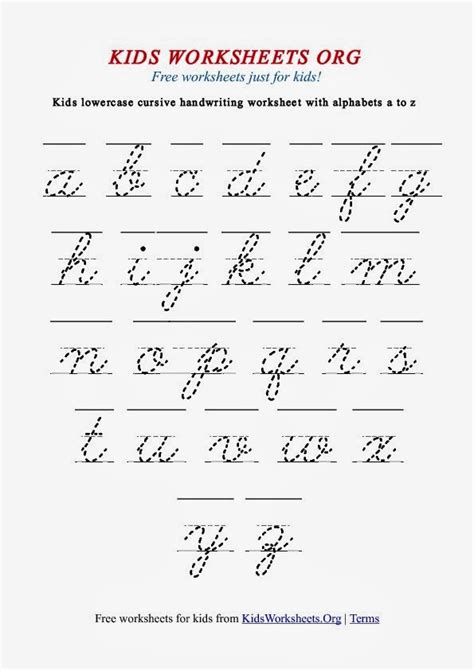 Guide To Cursive Handwriting